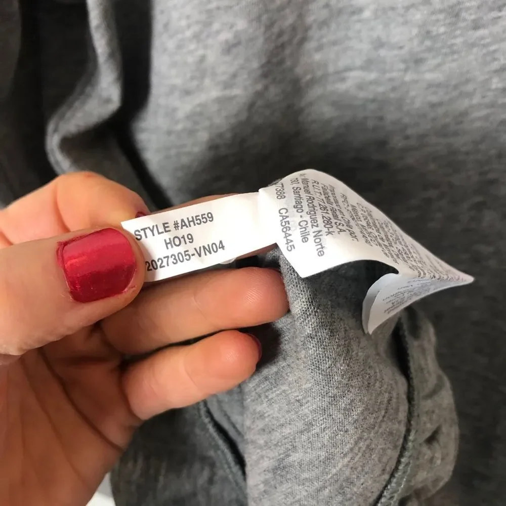 J. Crew Gray Vintage Cotton Ruffle Long Sleeve Top
